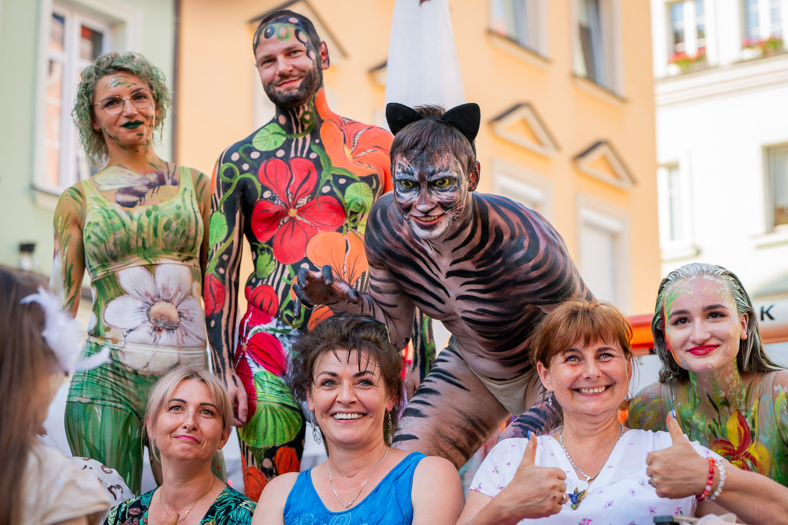 Irys, Nasturcja, Łąka i Tygrys. Body painting z Ceramiką Artystyczną